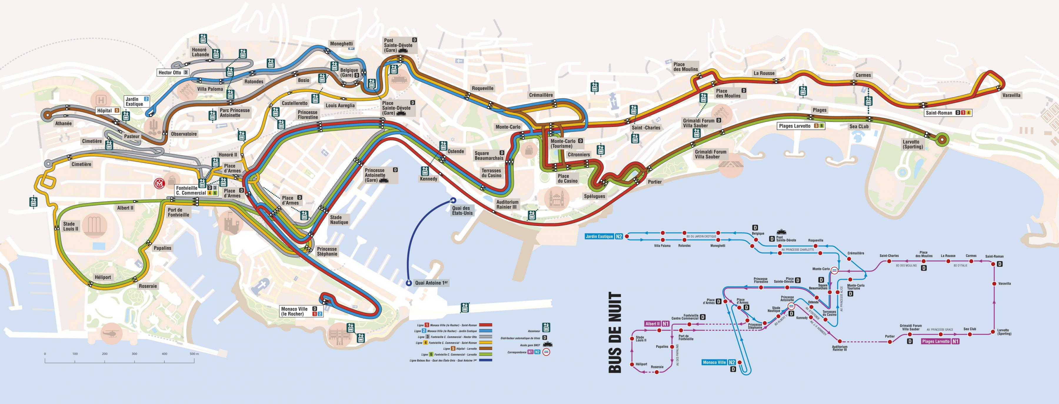 monaco tourist bus map